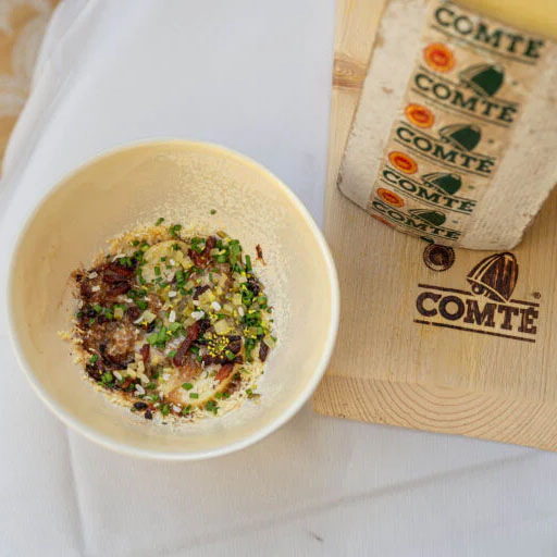 Tartiflette au Comté, rattes, chicon confit X Sofie Dumont