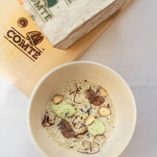Vichyssoise de Comté, crème de cresson X Sofie Dumont