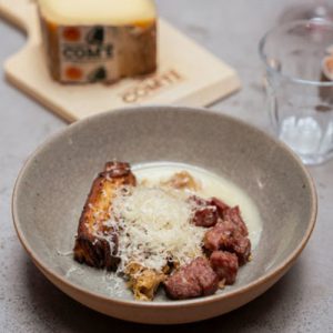 Franche Comté’ment Vôtre : Saucisse de Morteau / Chou rôti /