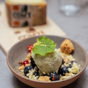 Petits Fruits de Saison / Sel de Comté / Sorbet Lime-Menthe