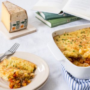 Parmentier de Comté aux chicons et poire