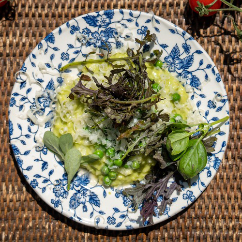 Risotto au Comté & ail des ours X Paul Delrez