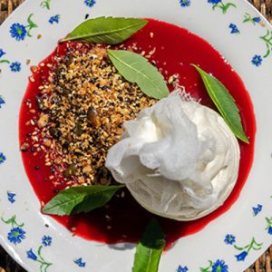 Crumble Comté, fromage frais et fruits rouges X Paul Delrez