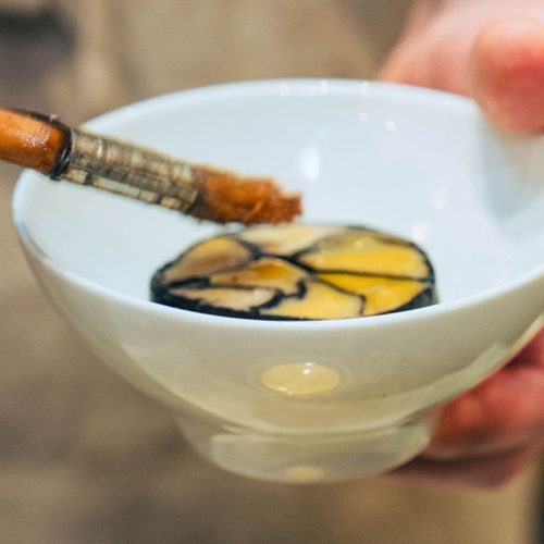 Terrine de poireaux et Comté X Milan La Roche