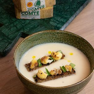 Velouté de chou fleur au Comté